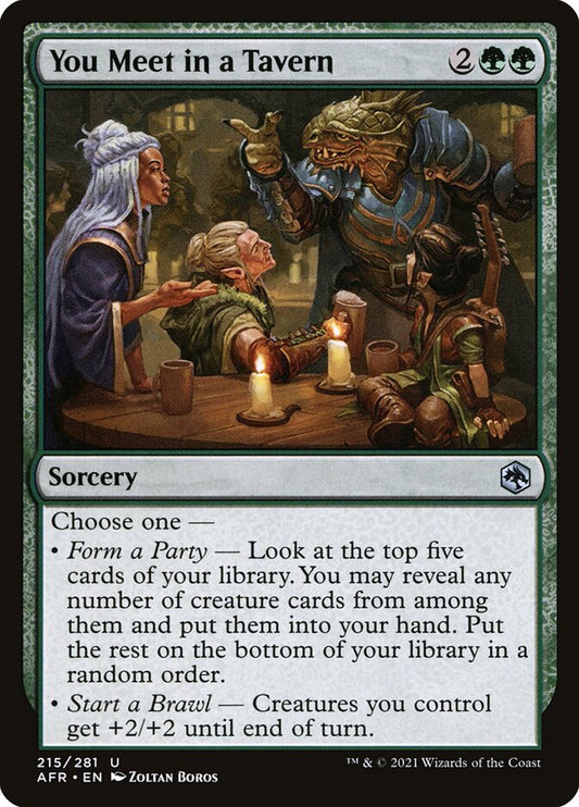 You Meet in a Tavern - carta Magic The Gathering
