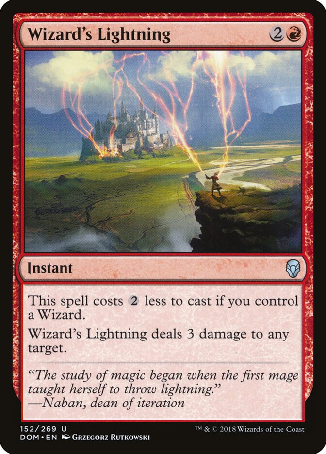 Wizard's Lightning - carta Magic The Gathering