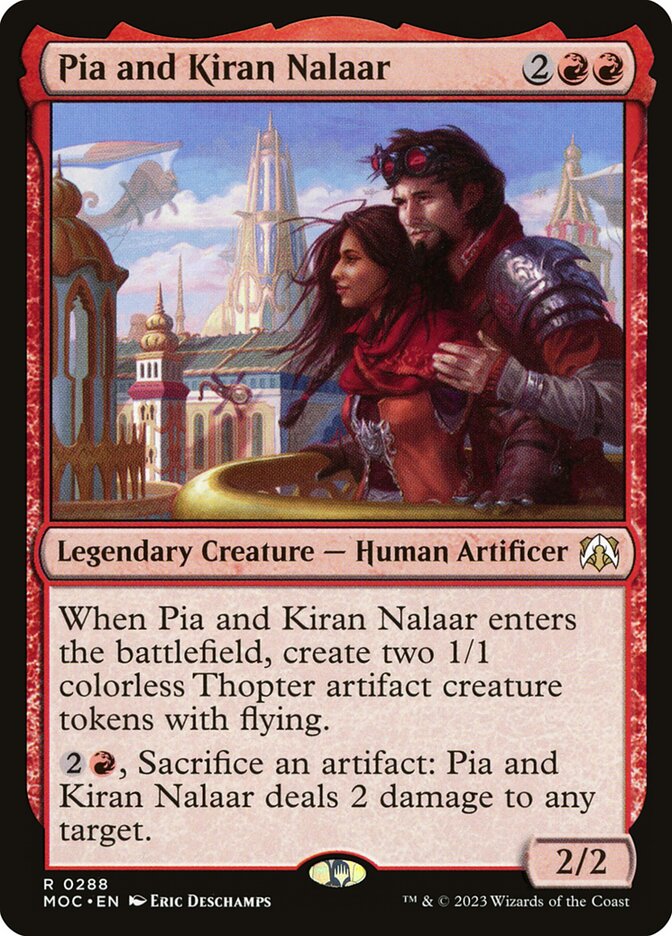Pia and Kiran Nalaar - carta Magic The Gathering
