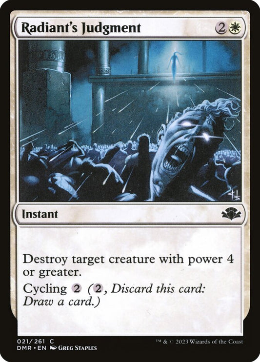Radiant's Judgment - carta Magic The Gathering
