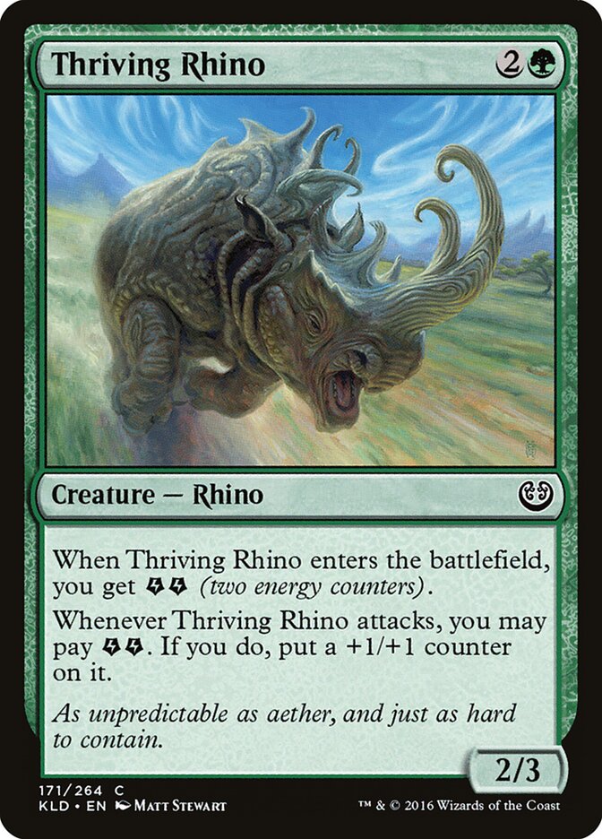 Thriving Rhino - carta Magic The Gathering