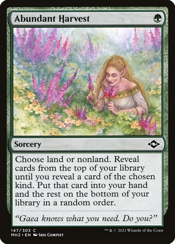 Abundant Harvest - carta Magic The Gathering