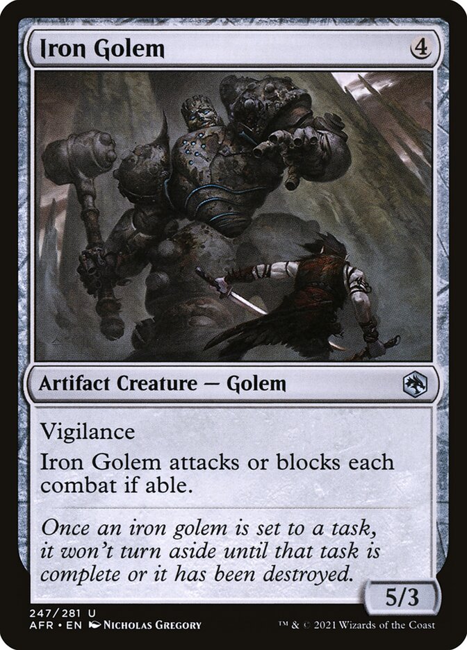 Iron Golem - carta Magic The Gathering