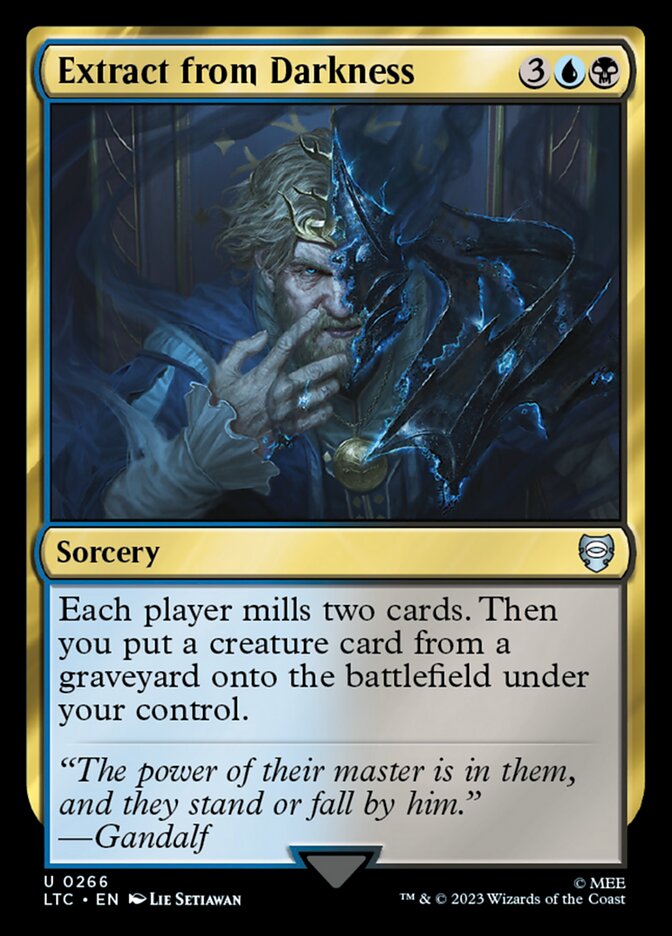 Extract from Darkness - carta Magic The Gathering