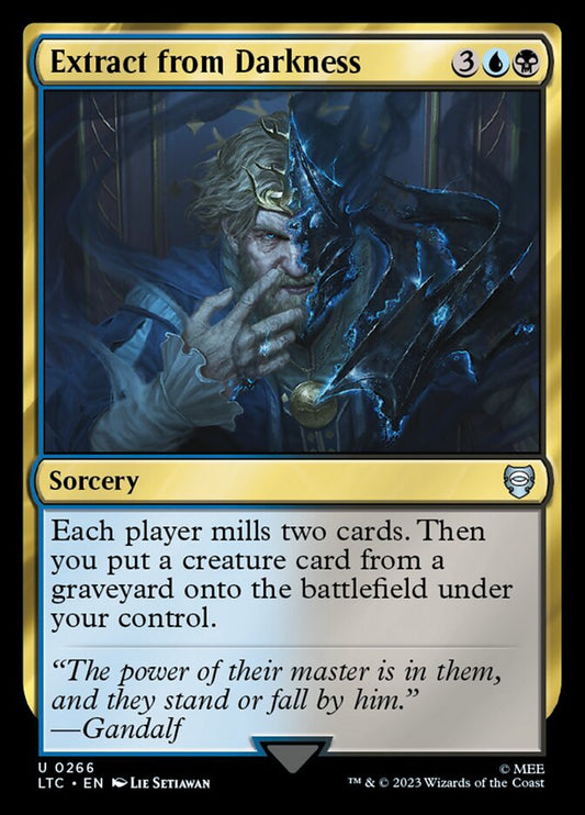 Extract from Darkness - carta Magic The Gathering