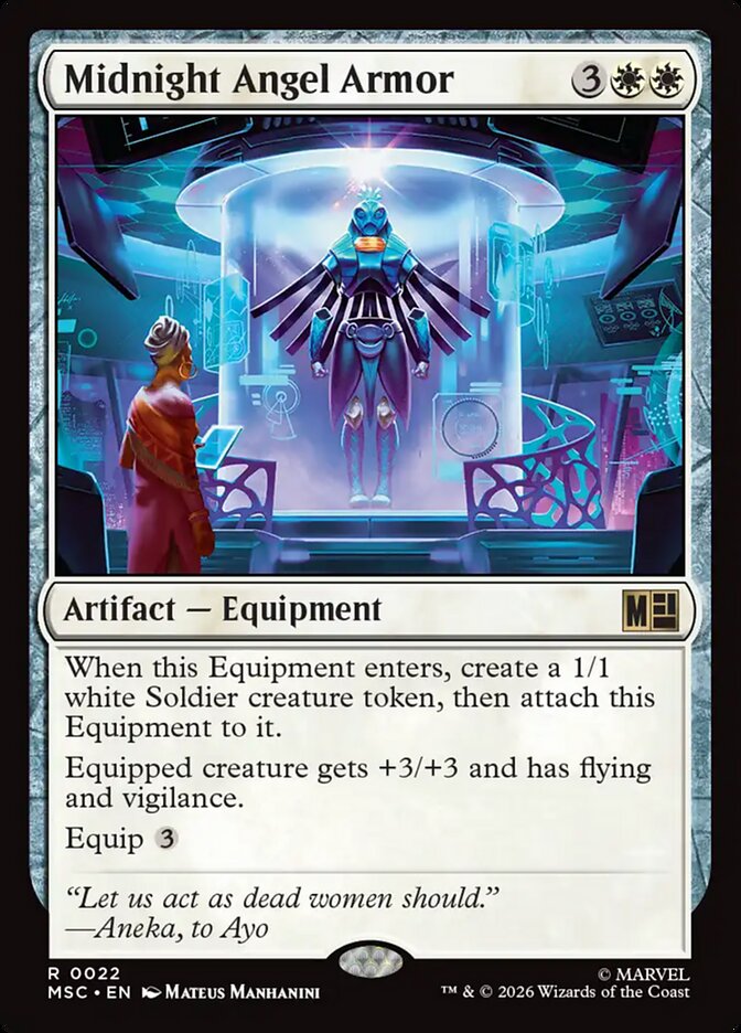 Midnight Angel Armor - carta Magic The Gathering