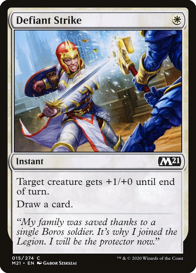 Defiant Strike - carta Magic The Gathering