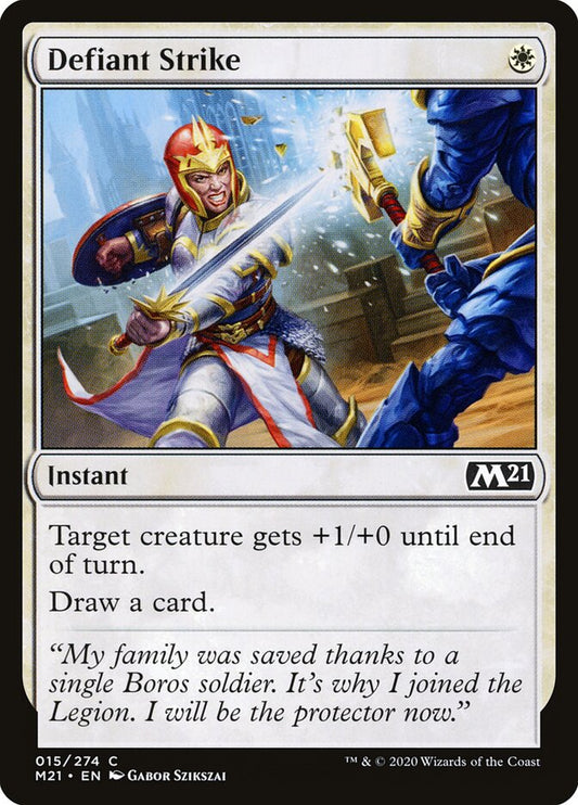 Defiant Strike - carta Magic The Gathering