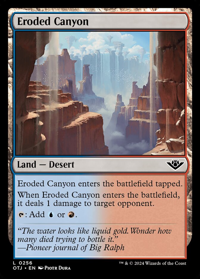 Eroded Canyon - carta Magic The Gathering
