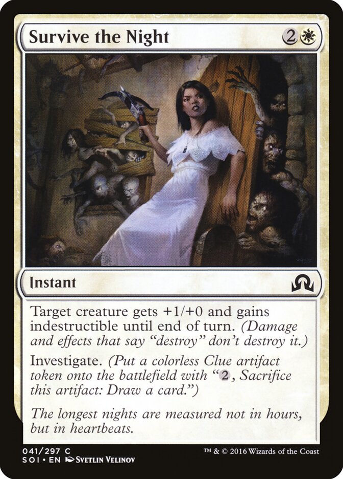 Survive the Night - carta Magic The Gathering