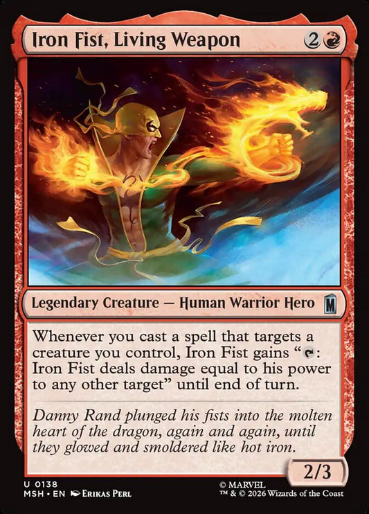 Iron Fist, Living Weapon - carta Magic The Gathering