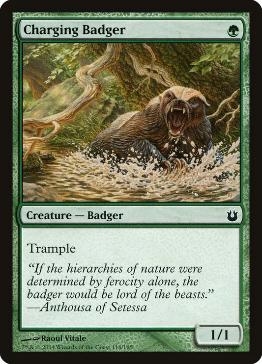 Charging Badger - carta Magic The Gathering