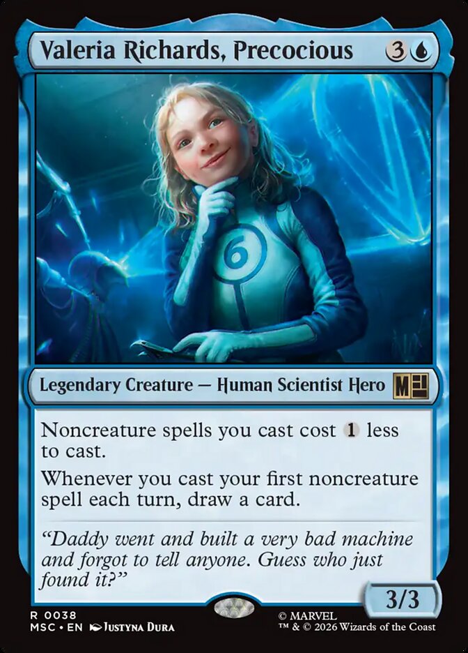 Valeria Richards, Precocious - carta Magic The Gathering