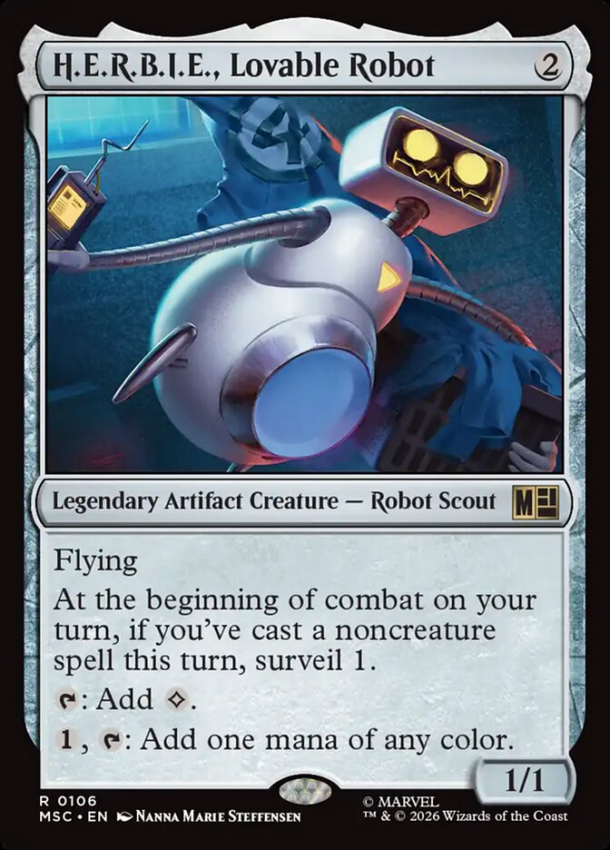 H.E.R.B.I.E., Lovable Robot - carta Magic The Gathering