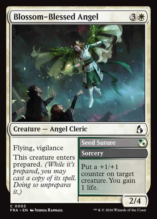 Blossom-Blessed Angel // Seed Suture - carta Magic The Gathering