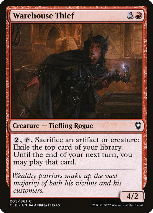Warehouse Thief - CLB-205-NF-STD