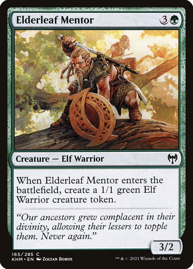 Elderleaf Mentor - carta Magic The Gathering