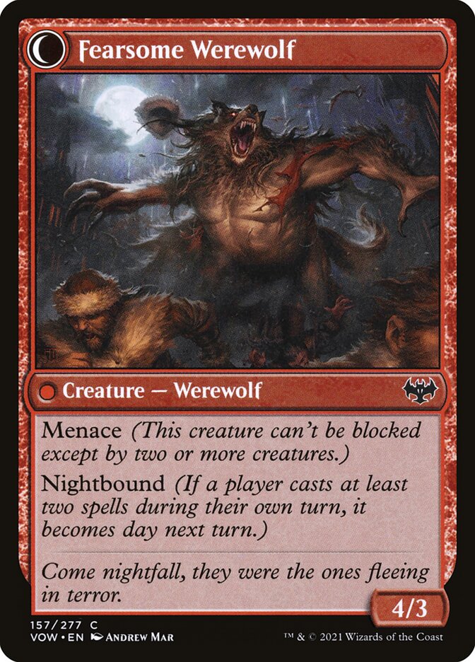 Fearsome Werewolf - carta Magic The Gathering