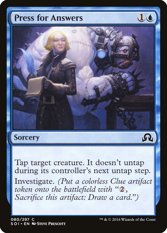 Press for Answers - carta Magic The Gathering