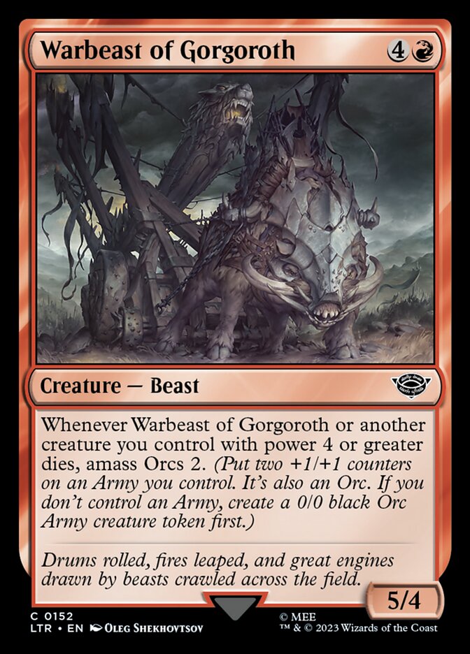 Warbeast of Gorgoroth - carta Magic The Gathering