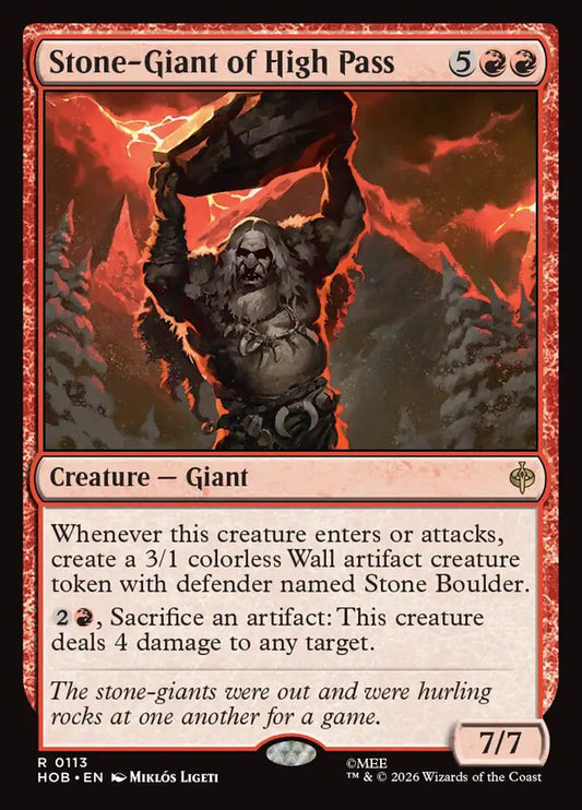 Stone-Giant of High Pass - carta Magic The Gathering
