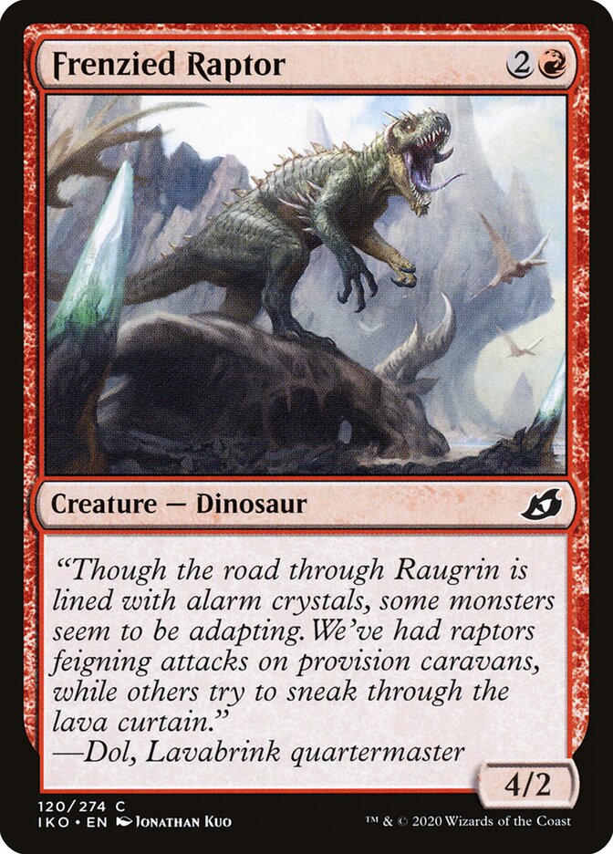 Frenzied Raptor - carta Magic The Gathering