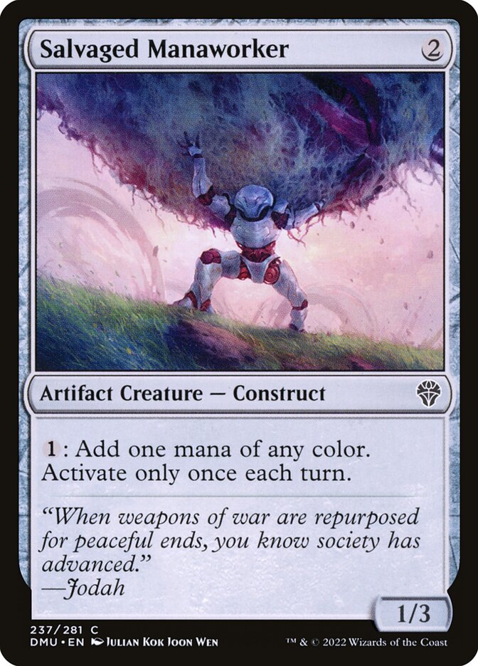 Salvaged Manaworker - carta Magic The Gathering
