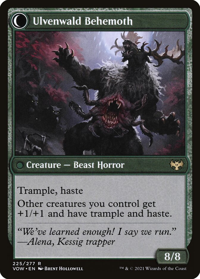 Ulvenwald Behemoth - carta Magic The Gathering