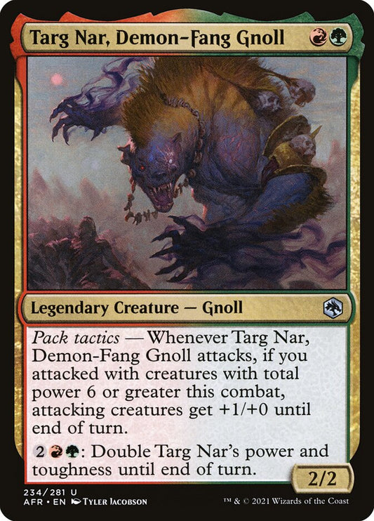 Targ Nar, Demon-Fang Gnoll - carta Magic The Gathering