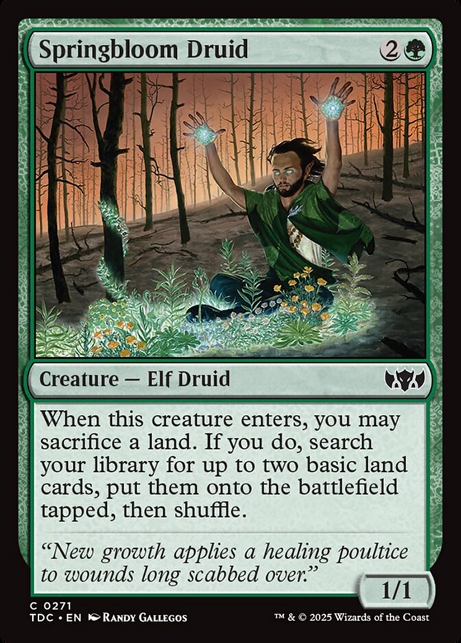 Springbloom Druid - carta Magic The Gathering