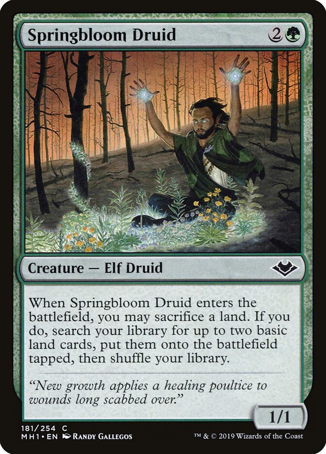 Springbloom Druid - carta Magic The Gathering