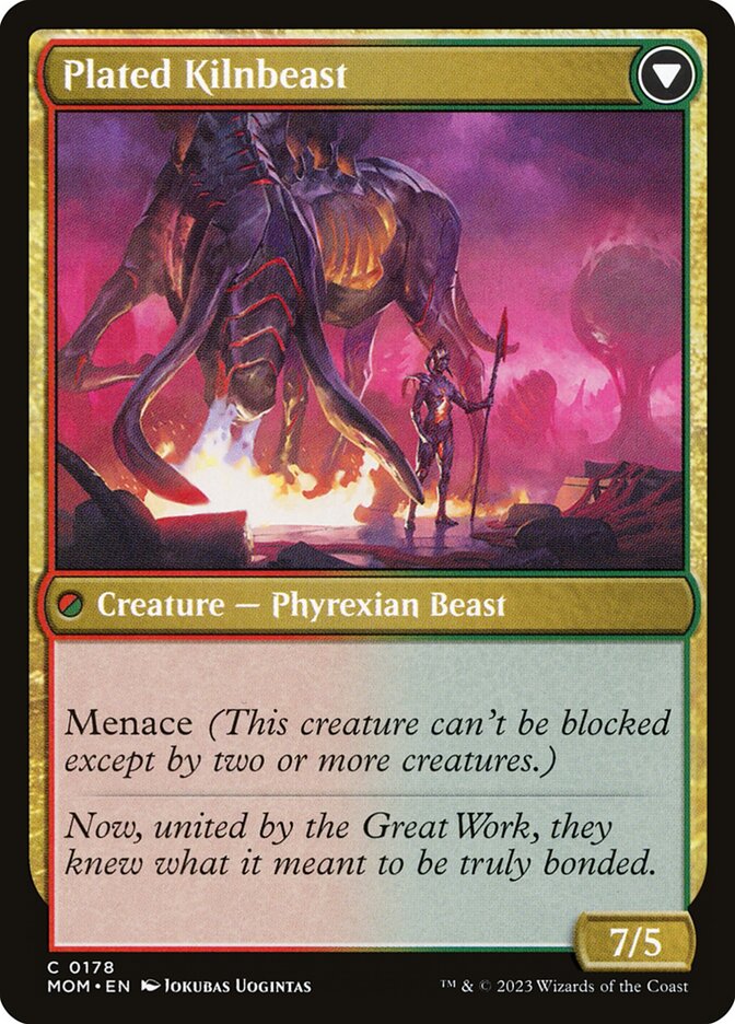 Plated Kilnbeast - carta Magic The Gathering