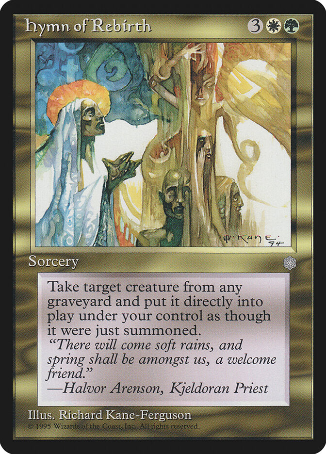 Hymn of Rebirth - carta Magic The Gathering