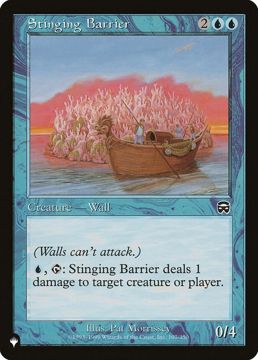 Stinging Barrier - carta Magic The Gathering