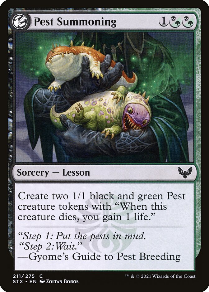 Pest Summoning - carta Magic The Gathering