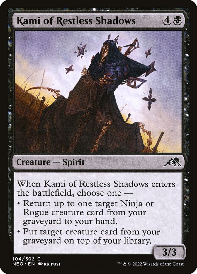 Kami of Restless Shadows - carta Magic The Gathering