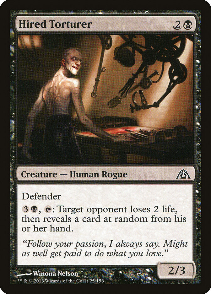 Hired Torturer - carta Magic The Gathering