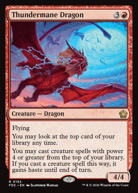 Thundermane Dragon - carta Magic The Gathering