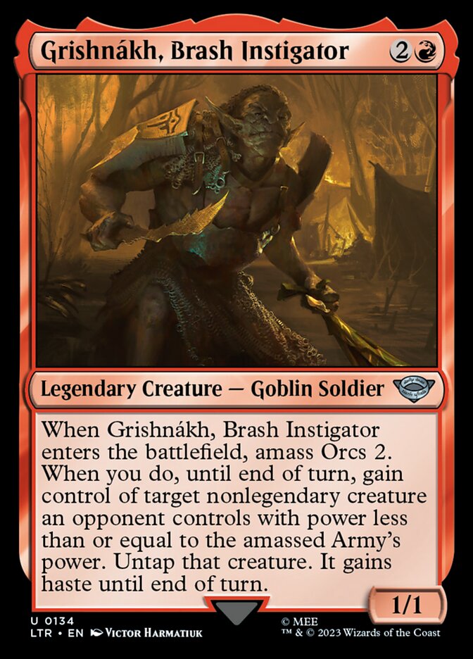 Grishnákh, Brash Instigator - carta Magic The Gathering