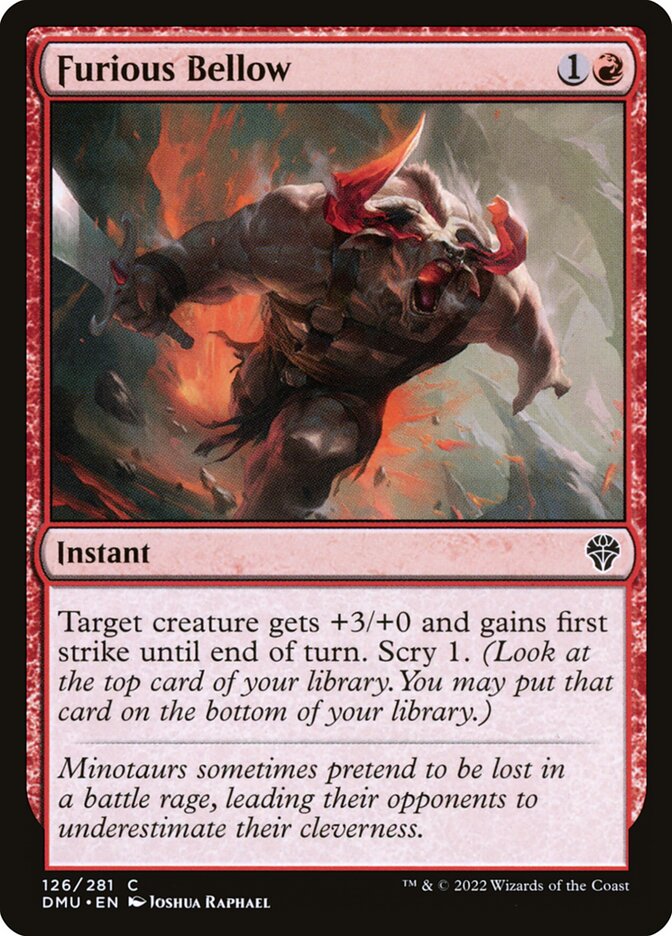 Furious Bellow - carta Magic The Gathering