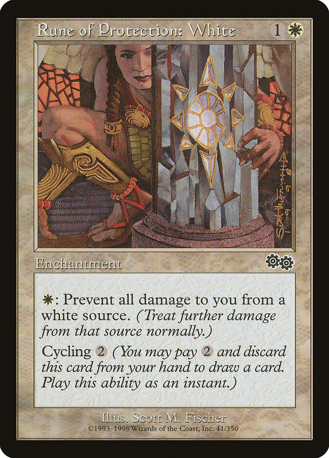 Rune of Protection: White - carta Magic The Gathering