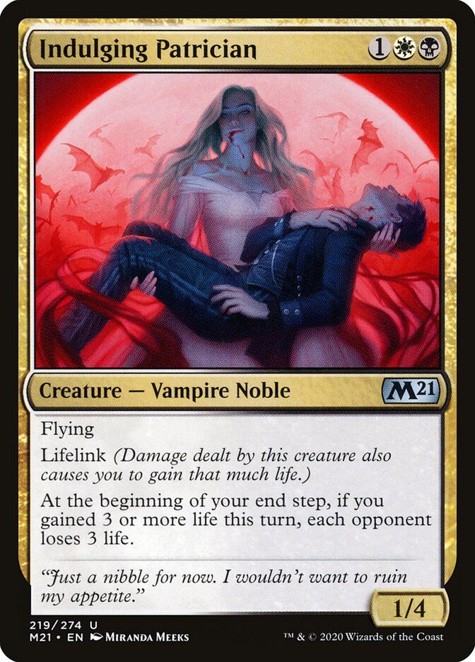 Indulging Patrician - carta Magic The Gathering