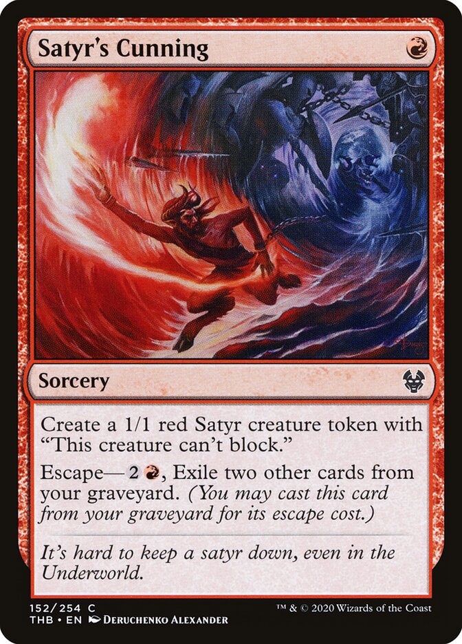 Satyr's Cunning - carta Magic The Gathering
