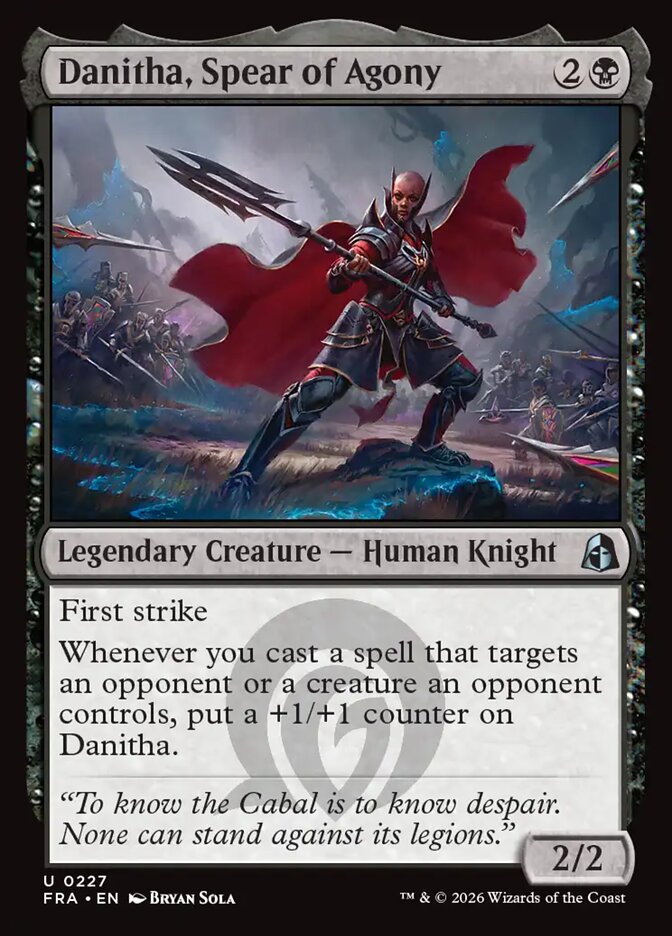 Danitha, Spear of Agony - carta Magic The Gathering