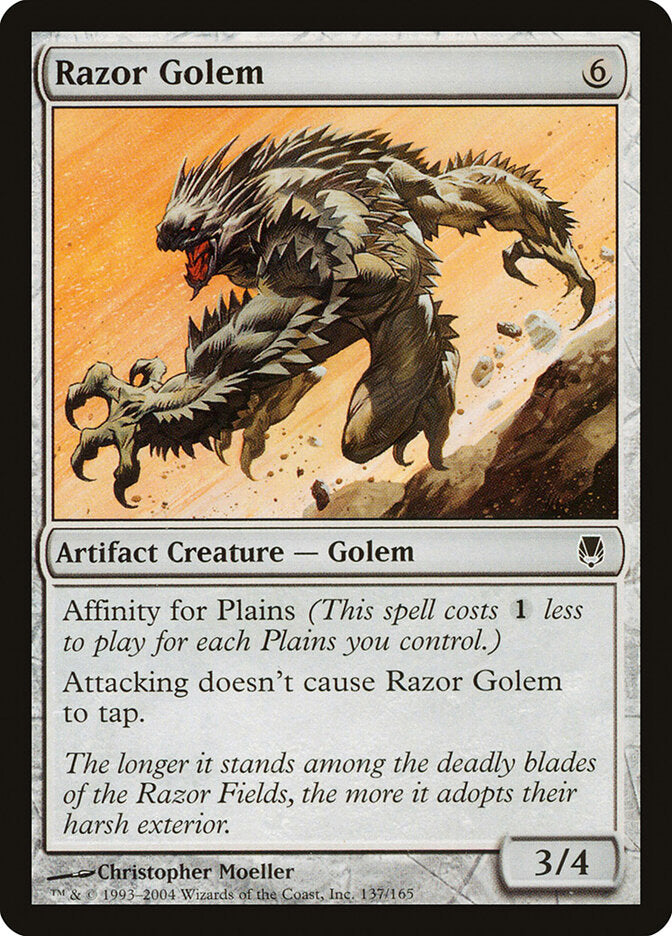 Razor Golem - carta Magic The Gathering