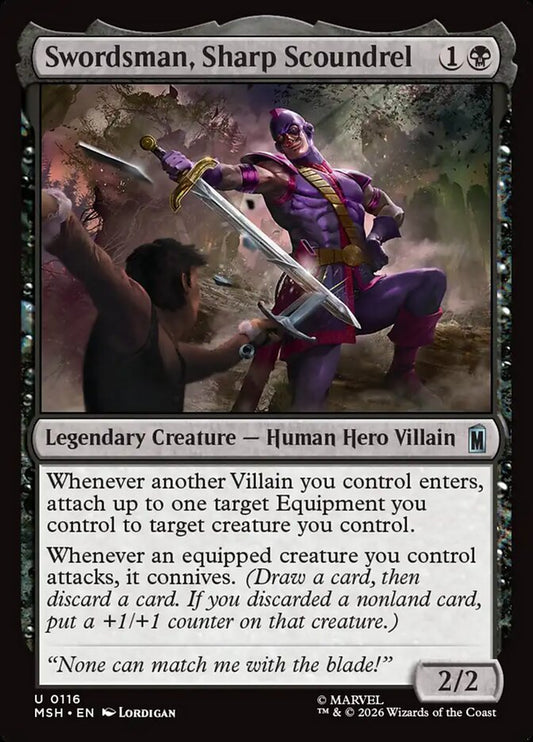 Swordsman, Sharp Scoundrel - carta Magic The Gathering