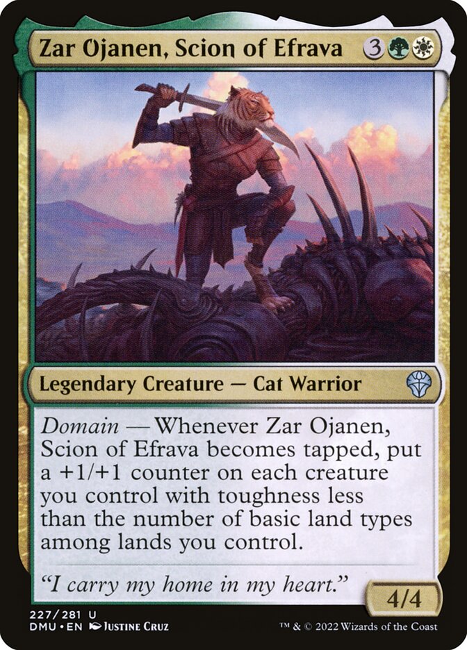 Zar Ojanen, Scion of Efrava - carta Magic The Gathering