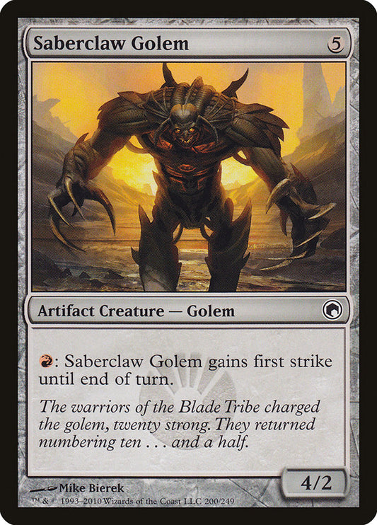 Saberclaw Golem - SOM-200-NF-STD