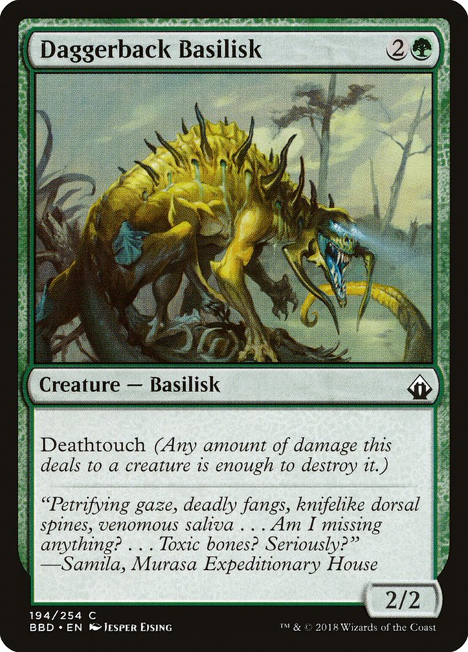 Daggerback Basilisk - carta Magic The Gathering