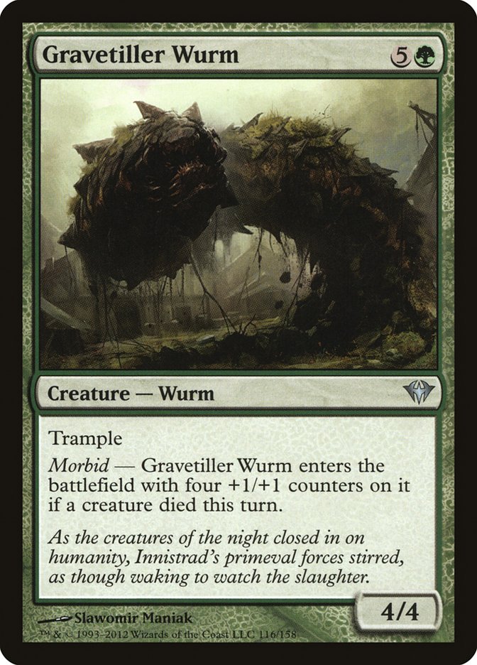Gravetiller Wurm - carta Magic The Gathering